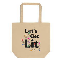 Let's Get Lit Christmas Eco Tote Bag