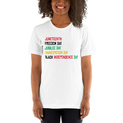 Juneteenth Emancipation Day T-Shirt - Colors