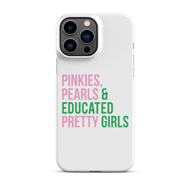 Pinkies & Pearls Educated Pretty Girls Snap Case for iPhone®