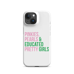 Pinkies & Pearls Educated Pretty Girls Snap Case for iPhone®