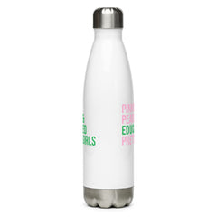 Pinkies Pearls & Educated Pretty Girls Stainless Steel Water Bottle