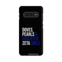 Doves Pearls & Educated Zeta Girls Tough Case for Samsung® - Black