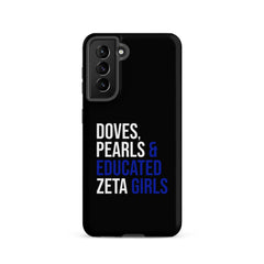 Doves Pearls & Educated Zeta Girls Tough Case for Samsung® - Black