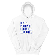 Doves Pearls & Educated Zeta Girls Hoodie