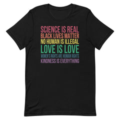 Science is Real Black Lives Matter  T-Shirt