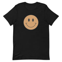 Smiley Happy Face T-Shirt - Light Brown