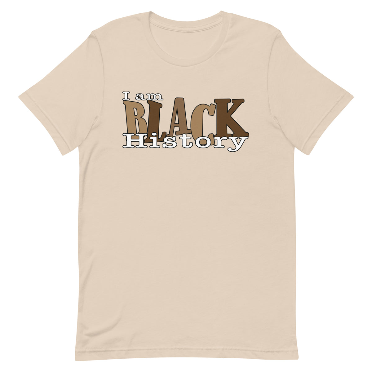 I Am Black History T-Shirt - Brown