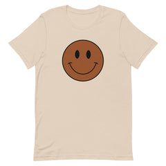 Smiley Happy Face T-Shirt - Brown