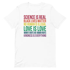 Science is Real Black Lives Matter  T-Shirt