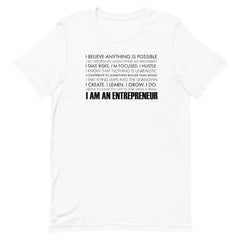 I Am An Entrepreneur T-Shirt - Black