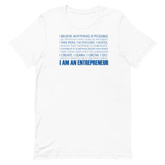 I Am An Entrepreneur T-Shirt - Blue