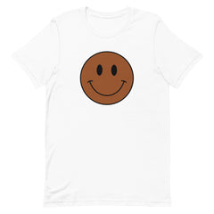 Smiley Happy Face T-Shirt - Brown