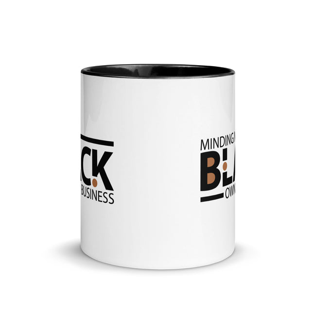 Minding My Black Owned Business Accent Color Mug