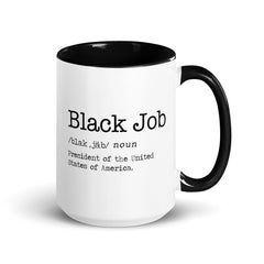 Black Job: President of The United States of America Accent Color Mug