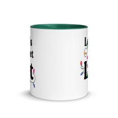 Let's Get Lit Christmas Accent Color Mug