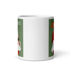 Red Foxx And Christmas White Glossy Mug