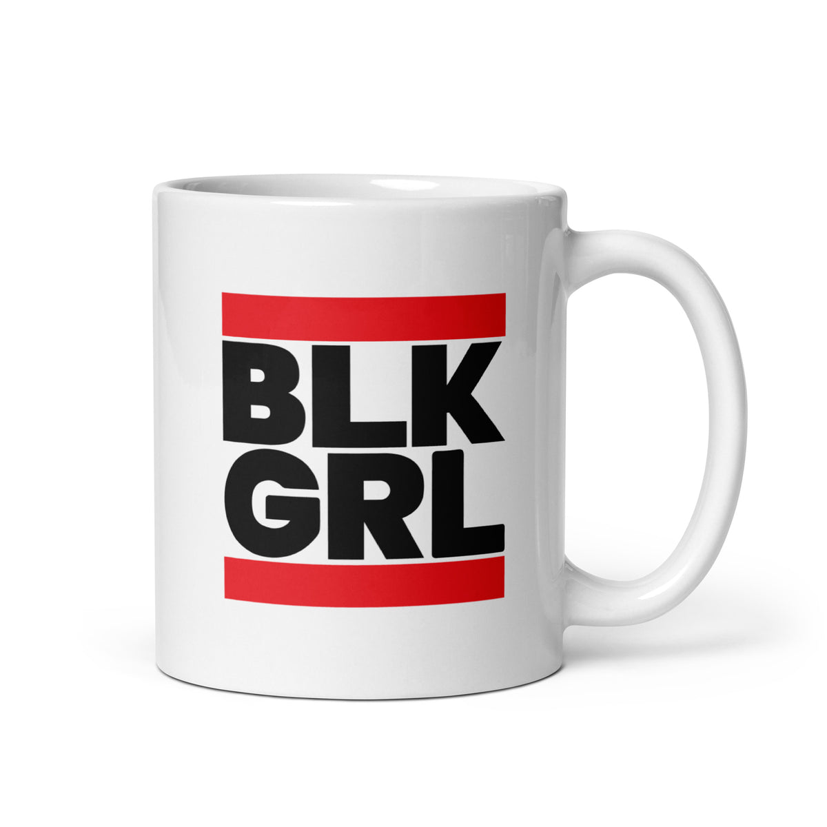 BLK GRL White Glossy Mug