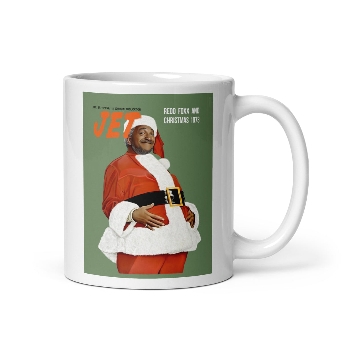 Red Foxx And Christmas White Glossy Mug