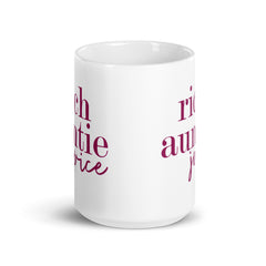 Rich Auntie Juice White Glossy Mug