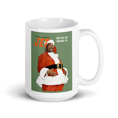 Red Foxx And Christmas White Glossy Mug