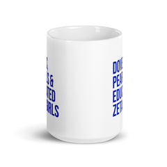 Doves Pearls & Educated Zeta Girls White Glossy Mug