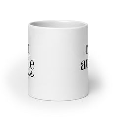 Rich Auntie Juice White Glossy Mug - Black