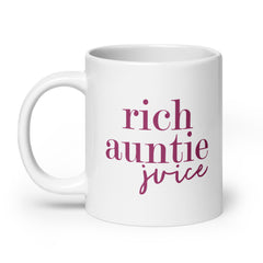 Rich Auntie Juice White Glossy Mug