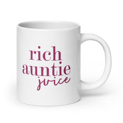 Rich Auntie Juice White Glossy Mug