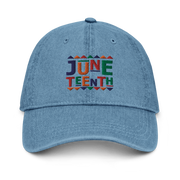 Juneteenth Embroidered Denim Hat